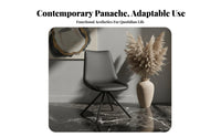 Upholstered rotating Armchair Cushioned Seat Dining Seating Modern Design space-saving for Homeowners, Office Workers