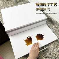 Kitchen Microwave Oven Shelf with Pull-Out Drawer