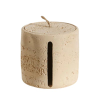 Toilet Paper Holder with Rope Handle Matte Toilet Paper Holder with Lid Space-Saving Dispenser for Washroom, Countertop