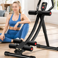 Foldable Abdominal Contraction Machine Padded Foam Rollers Fitness Exercise Gear