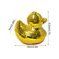 Disco Ball Duck Versatile Placement House Decoration Handmade for Party, Desktop