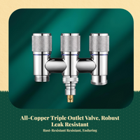 Brass Angle Valve, Multi-Connector Water Distributor