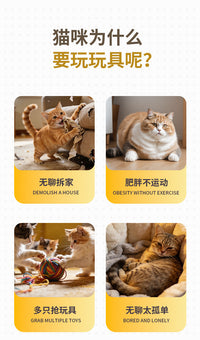 跨境新品全自动逗猫甩绳机门装式自动收缩运动飞绳猫玩具宠物玩具