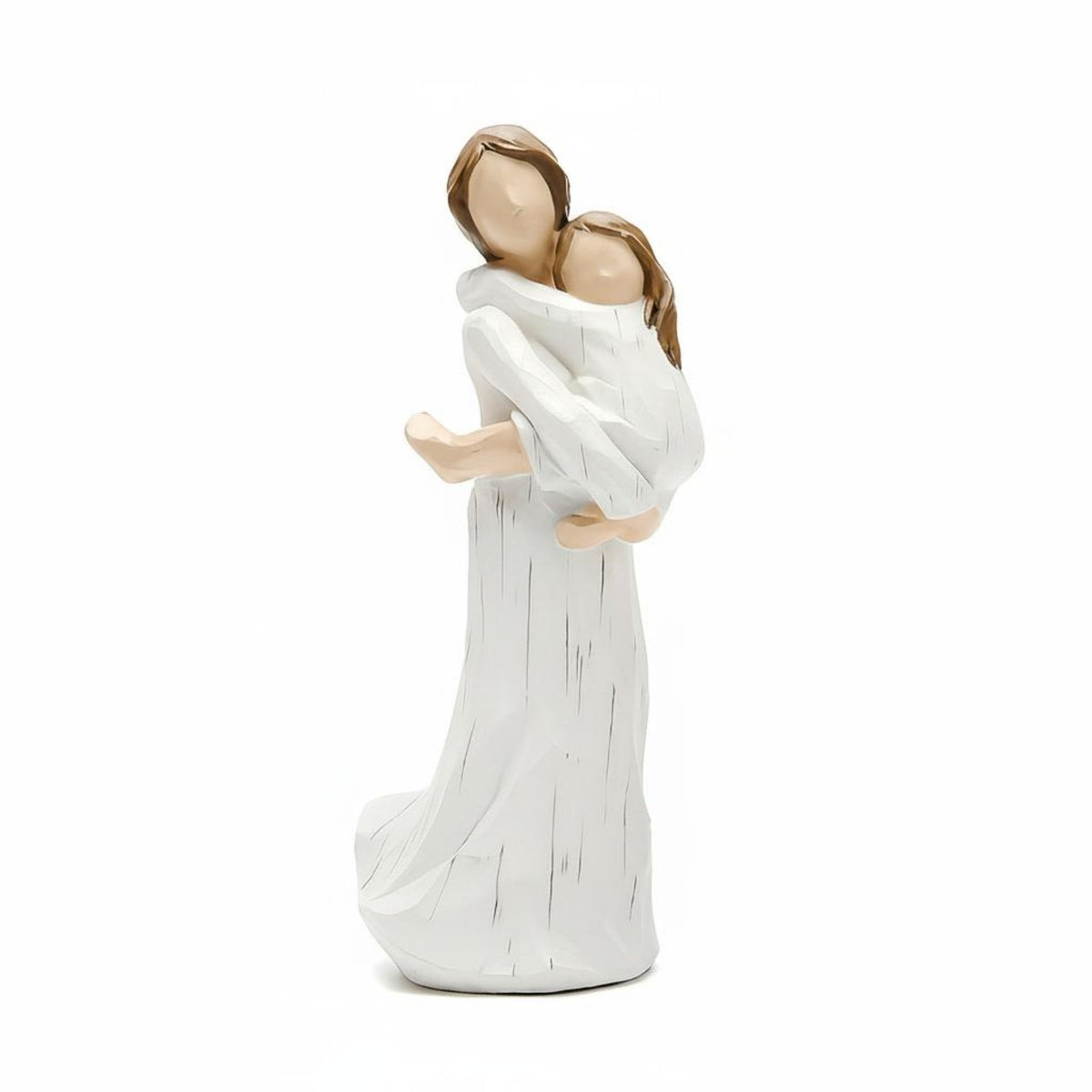 Mother Daughter Figurine Heartwarming Design Sentimental Resin Sculpture