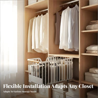 Pull-extendable Clothes Drawer Space Saving Closet Organizer particleResistant for Parents