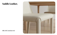 Upholstered Saddle Chair Nordic and Design Seating Furniture Minimalist Design Comfortable Padding for Dining Room, Cafe