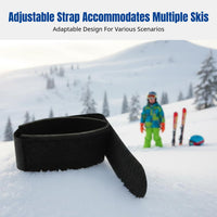 Nylon Foam Ski Strap, Adjustable Hook-and-Loop Band, Kids Sled Harness, Multi-Purpose, Lightweight, 5cm Wide