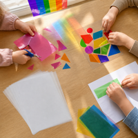 A4 Colored PVC Cellophane Film for DIY Crafts and Educational Projects