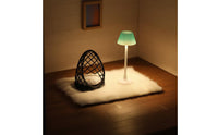 Miniature Living Room Set Hollow Design Dollhouse Chair and Lamp Set