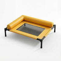 Outdoor Elevated Dog Bed with Padded Sides Long-Lasting Padded Sides Pet Cot Lightweight Raised Pet Cot with Mesh Washable for Dogs