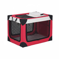 Car Pet Crate Easy to Carry Folding Dog Crate for Road Trips