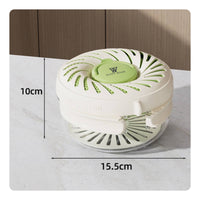 Fruit Draining Basket with Lid Two-Layer Fruit Washing Bowl with Strainer 3-in-1