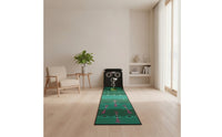 Golf Putting Mat with Target Net Portable Golf Hitting Net with Practice Mat Foldable for Golfers, Beginners, Home, Backyard, Office