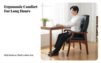 Four-Legged captain's Chair Multi-Purpose Armchair Padded Seat for Study Room