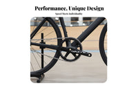 144 BCD Crankset Aluminum Alloy Fixed Gear Crankset Lightweight Track Bike Chainset for Biking Hobbyists, Everyday Cyclist S, Velodrome, Commuting