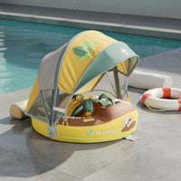 Infant Buoy Float with Sun Cover Portable Travel Design for Swimming, Toddlers