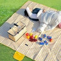 Insulated Picnic Basket, Foldable Outdoor Cooler Bag, Portable Lunch Bag