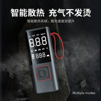 Portable Car Tire Inflator with Digital Display, 12V, Lithium Battery