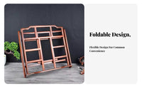 Foldable Lattice Bookrest Ergonomic Angle Adjustable Reading Easel for Students