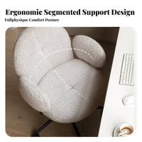 Height Adjustable rotating Chair with Flip-up flip-up supportrestss Ergonomic Design Office Furniture Long-Lasting Comfort Task Seating Thick Padded Seat for Students, distant Workers, Professionals, Study Room, Bedroom