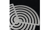 Stainless Steel Curve Ruler Metal Drafting Template Circular Arc Ruler Accurate for Designers, Architects, Crafters, Workshop, Leathercraft