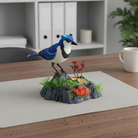 Sound Activated Chirping Bird Ornament Interactive Toy Fun Electronic Pet Speech Mimicking for Kids, Tabletop Display
