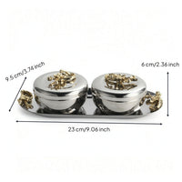 Storage Jars with Tray Elegant Container Stylish for Kitchen Countertop