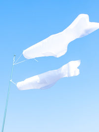 DIY空白画布儿童手绘日式鲤鱼旗户外拍摄道具益智涂鸦风筒风动旗