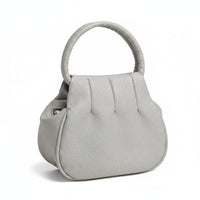 Portable Round Handbag Lightweight Small Top Handle Bag Compact Size Mini Crossbody Purse Casual Design for Women, Shopping, Travel