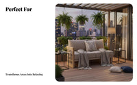 4 Pieces Modern Nordic & design 4-Piece Conversation Set Weather-Resistant Outdoor Furniture long-lasting Patio Seating Group Woven decorative elements for Hotel Managers, Restaurant Owners, Balcony, Garden, Backyard, Porch