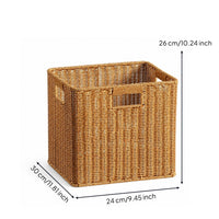Storage Basket with Handles Woven Organizer Bin Reinforced for Closet