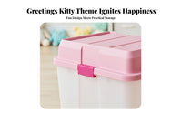 Lidded Stackable Box Cute Character Print Large Lidded Container With Lid