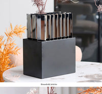 Modern Minimalist Art Grid Flower Vase Ornament