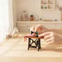 Dollhouse Stitching Apparatus with Accessories Realistic Miniature Stitching Apparatus Authentic