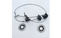 Hydraulic Disc Brake Kit Ventilated Disc Brake Kit with Calipers Braided All-Season for DIY Builders