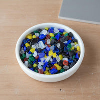 COE90 Fusing Glass Multi-Multicolor Blend Microwave Oven Glass Pieces Hot-Melt for Crafters, Home Studio, Art Projects