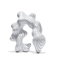 Tabletop Sculpture Minimalist Sculpture with Base Matte Figurine for Living Room, Entryway