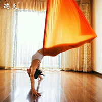 Aerial Yoga Hammock Set with Mounting Hardware and Straps for Home Use