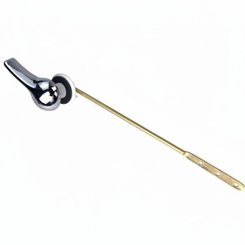Side-Mount Single Push Flusher silver-toned Finish Flush Mechanism for Plumbers