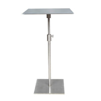 Adjustable Side Table Stainless Steel Sofa Side Table Stable for Living Room
