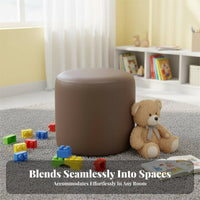 Upholstered Four-Legged Stool Wear-Resistant Upholstered Block Seat for Children
