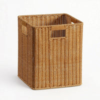 Storage Basket with Handles Woven Organizer Bin Reinforced for Closet