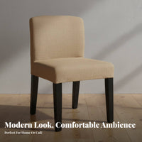 Removable and cleanable Cover Lowrear Upholstered Chair Minimalist Design Upholstered Side Chair Easy Assembly Dining Room Seat for Restaurant Owners, Homeowners, Interior Designers, Cafe, Kitchen, Home Office, Bedroom