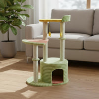 Sturdy Construction Cat Climbing Frame Stable Base Multi-Level Cat Tree Spacious Design for Adult Cats, Kittens, Indoors, Living Room, Home