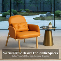 Upholstered Dining Chair and Table Combo Padded Seats Cafe Furniture Set Modern Design Fire Retardant Foam for Bistro, Hotel