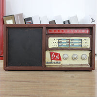 Vintage Iron Radio Model Ornament Photography Prop Home Decor
