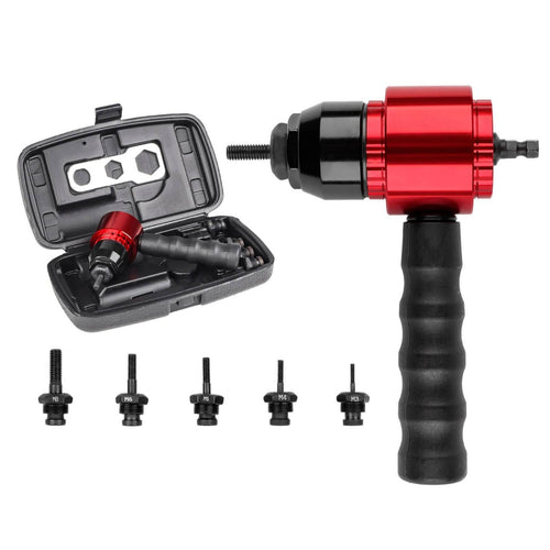 Rivet Nut Tool with Mandrels Compact for Metal Fabrication, Workshop