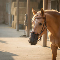 Horse Nose Cover Summer Horse Fly Mask with Nose Cover Soft for Turnout