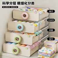 Drawer-Type Clothes Storage Organizer with Compartments for Baby Clothes