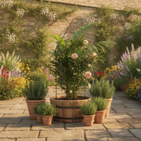 Iron Plant Trellis Outdoor Climbing Plant Trellis Grid-Style for Balcony